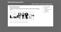 Desktop Screenshot of marketexpander.com